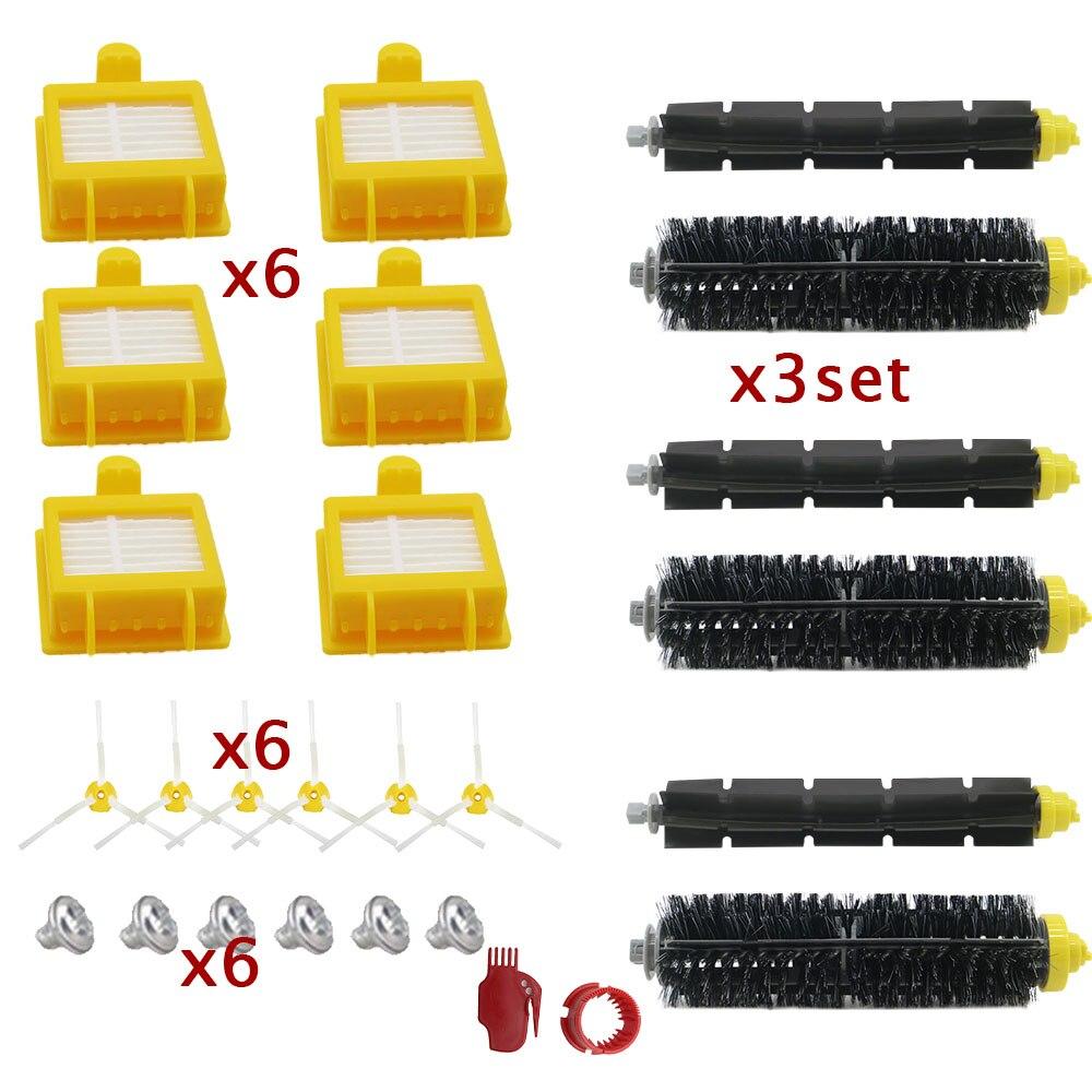Высококачественная щетина, гибкая щетка для взбивания, фильтр Hepa и боковая щетка для пылесоса iRobot Roomba 700 Series 770 780 790