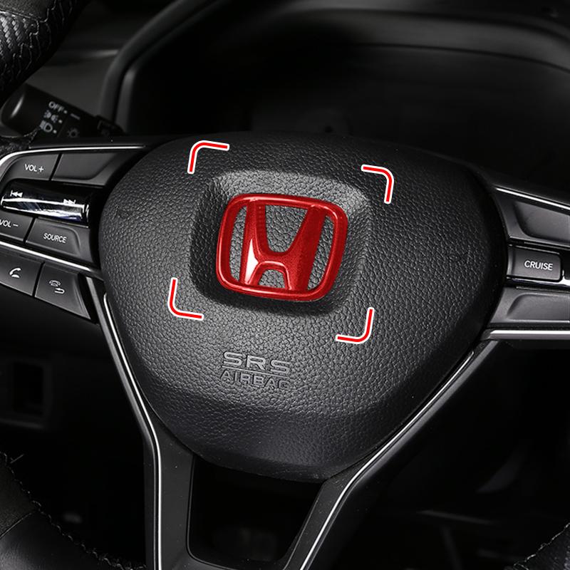 Автомобильная наклейка на руль, декоративный значок с логотипом для Honda Civic Accord Crider City XRV CRV HRV Inspire Fit Odyssey Envix