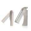 Beard Comb Folding Pocket Beard Combs Hairdressing Hair Styling Comb Portable Steel Combs  Salon