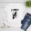 F-Caw-F Funny Crow T Shirt Black Crow Moonlit Raven Unisex T-shirt Vintage Short Sleeve O-neck Tee Funny Sassy Raven Lover Gift