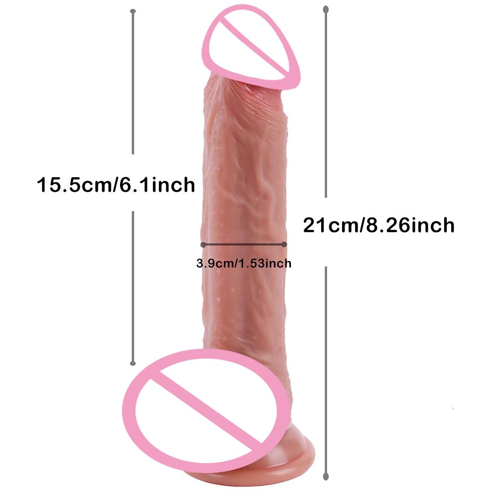 Огромный Толстый Реалистичный Дилдо Большой Пенис Двойное Проникновение Анальная Пробка Вагинальный Мастурбатор Искусственный Член Игрушка для Взрослого Секса для Женщин Sexuales