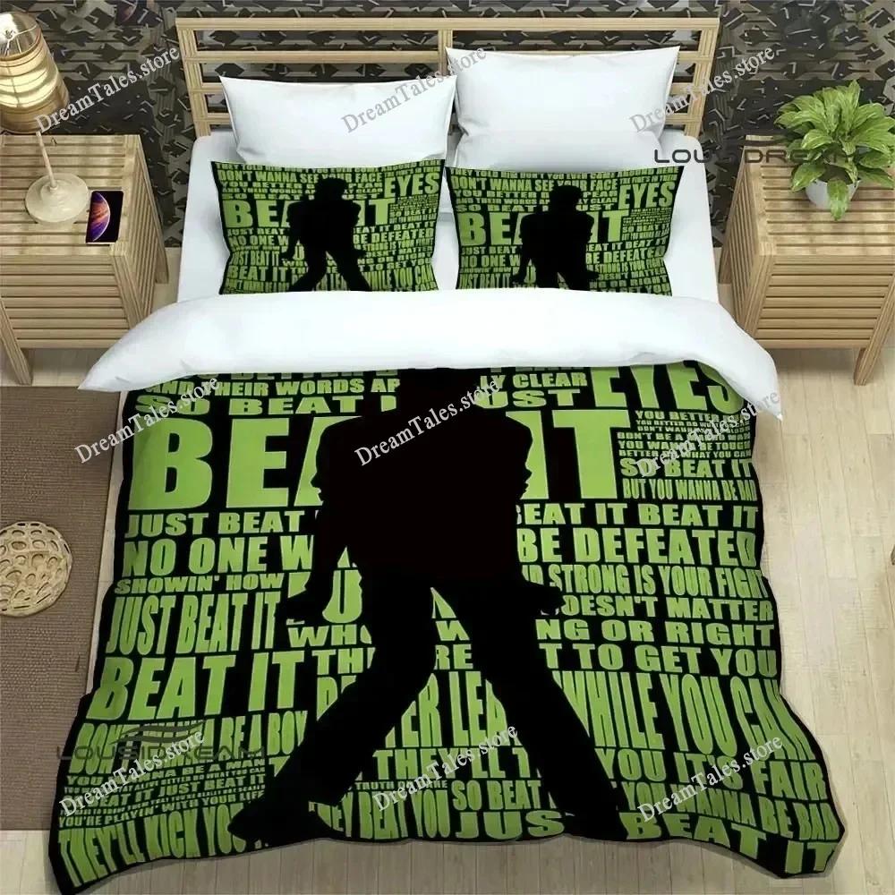 Michael Jackson Bedding Set Single Twin Full Queen King Size Bed Set Aldult Kid Bedroom Duvetcover Sets Bed Sheet Set 2025