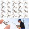 Hot Trident Srolling 3 Way Bearing Swivel T-shape Fishing Swivels Cross Line Fishhook Connector