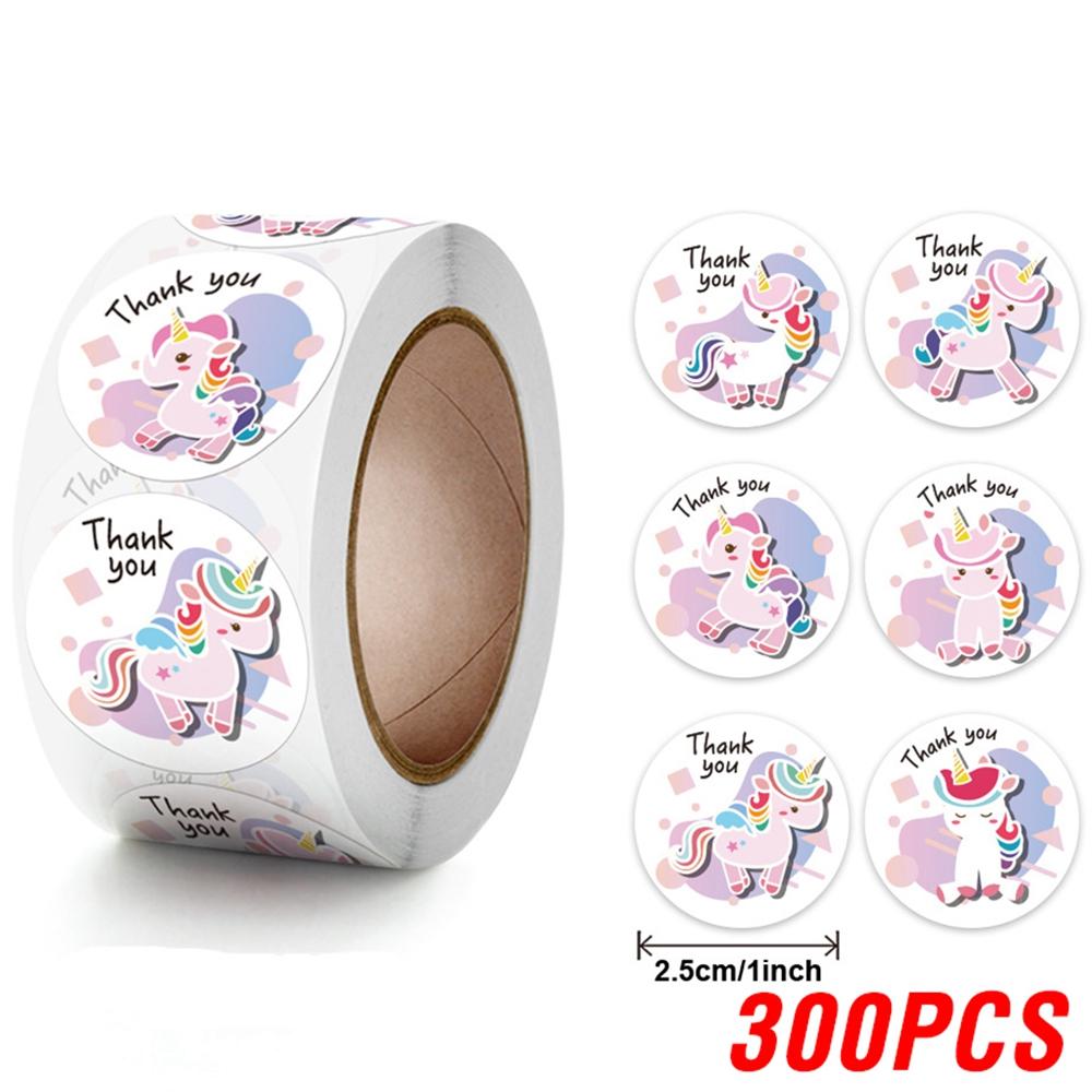 100-500 шт., наклейка с единорогом из мультфильма, детская наградная наклейка, подарочная декоративная этикетка, поощрение учителя, студенческие канцелярские наклейки