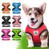 Soft and Comfortable Pet Collar Chihuahua Pug Dog Harness Nylon Mesh Puppy Vest Reflective Walking Lead Leather Leash Pet Supplies