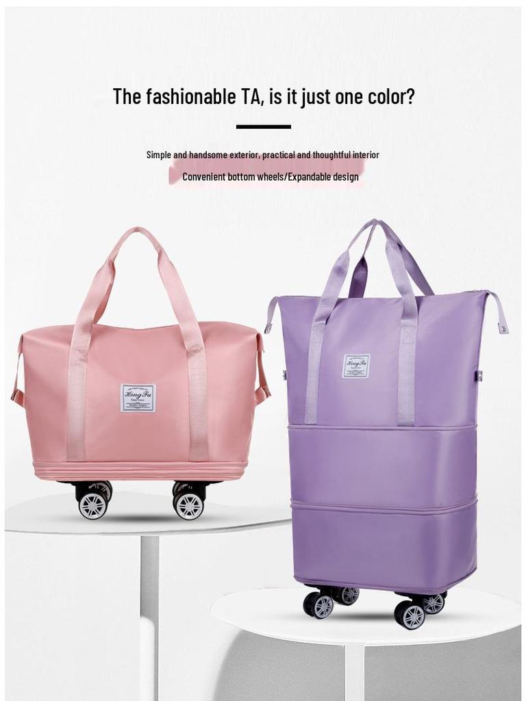 Универсальная расширяемая двухслойная дорожная сумка: Ручная кладь, Наплечная, Ручная Спортивная и Сумка для йоги на колесах