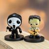 10pcs Anime Film Series Chucky Freddy Joker Jason Action Figure Toys Model Halloween Doll Gift