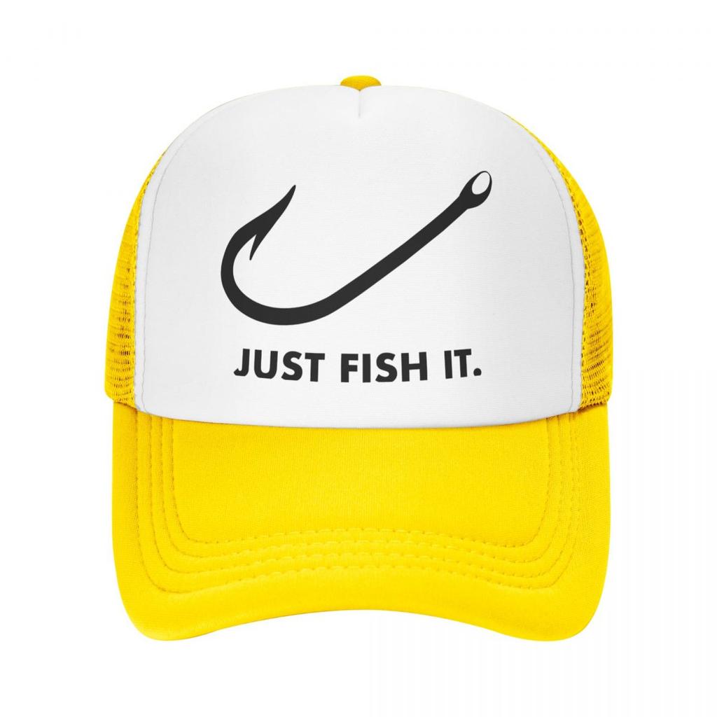 Панк унисекс забавная рыбалка Just Fish It шляпа дальнобойщика для взрослых рыбак подарок регулируемая бейсболка WoUnisex унисекс уличные шляпы Snapback