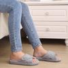 Fashion Shevalues Cotton Slippers For Women Fashion Four Seasons Flat Slides Soft Memory Foam Home Shoes Breathable Bedroom Cotton Slide