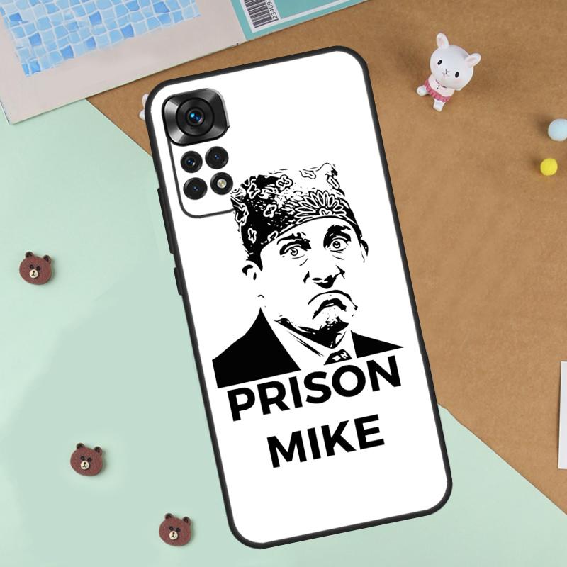The Office Prison Mike Case For Xiaomi Redmi 14C 10C 12C 13C Cover For Redmi Note 13 Pro 14 9 10 11 12 10S 11S 12S