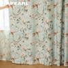 1 шт. NAPEARL Винтажная пасторальная зеленая штора с цветочным принтом, полностью светонепроницаемые шторы для спальни, гостиной, балкона, окна, для домашнего декора