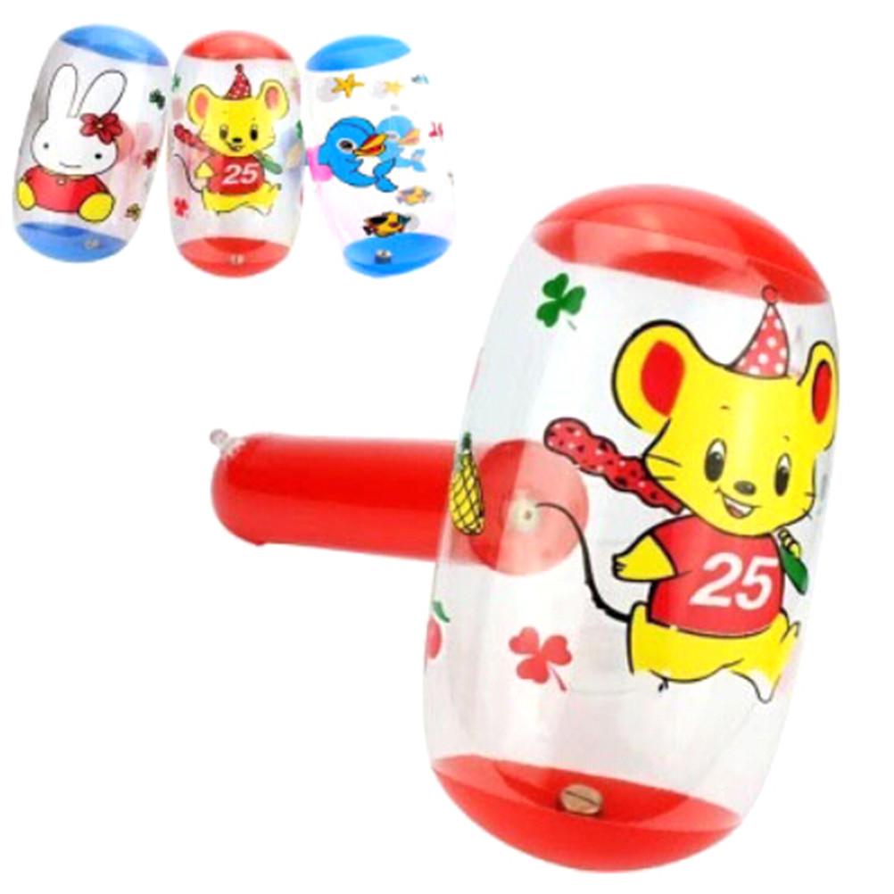 Cartoon Inflatable Hammer Air Hammer With Bell Kids Children Blow Up Toys