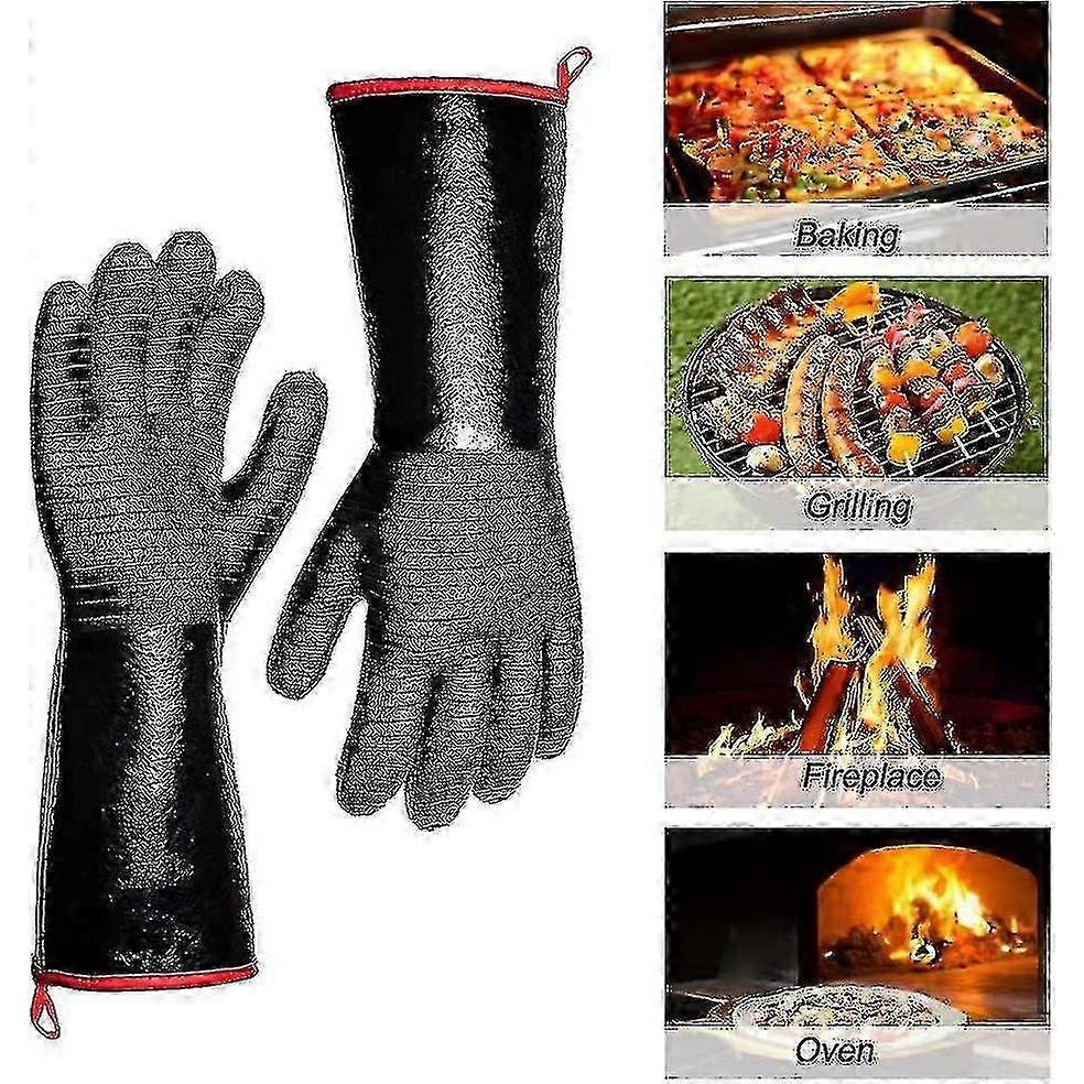 932f Heat Resistant Gloves Bbq Gloves Flame Retardant Protective Gloves-Good - CHUNCC