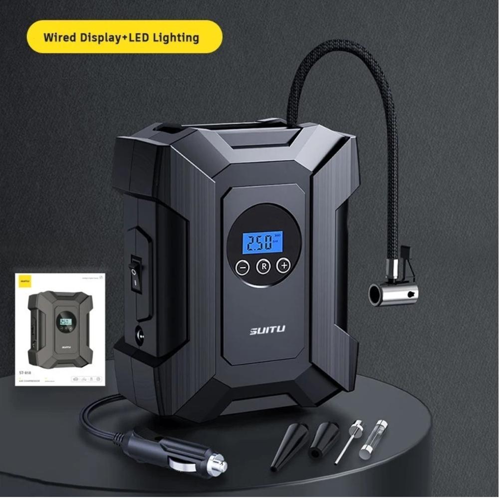 Ящик для инструментов, автомобильный накачивающий насос, воздушный компрессор, интеллектуальный насос для накачивания шин, 12 В, портативная машина для накачивания автомобильных шин
