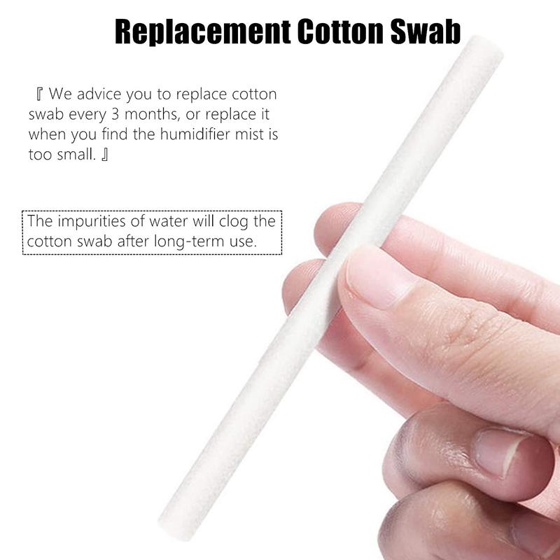 Practical-60Pcs Cotton Swab Filters Refill Sticks Replacement Wicks For Portable Personal USB Powered Humidifiers Aroma Maker