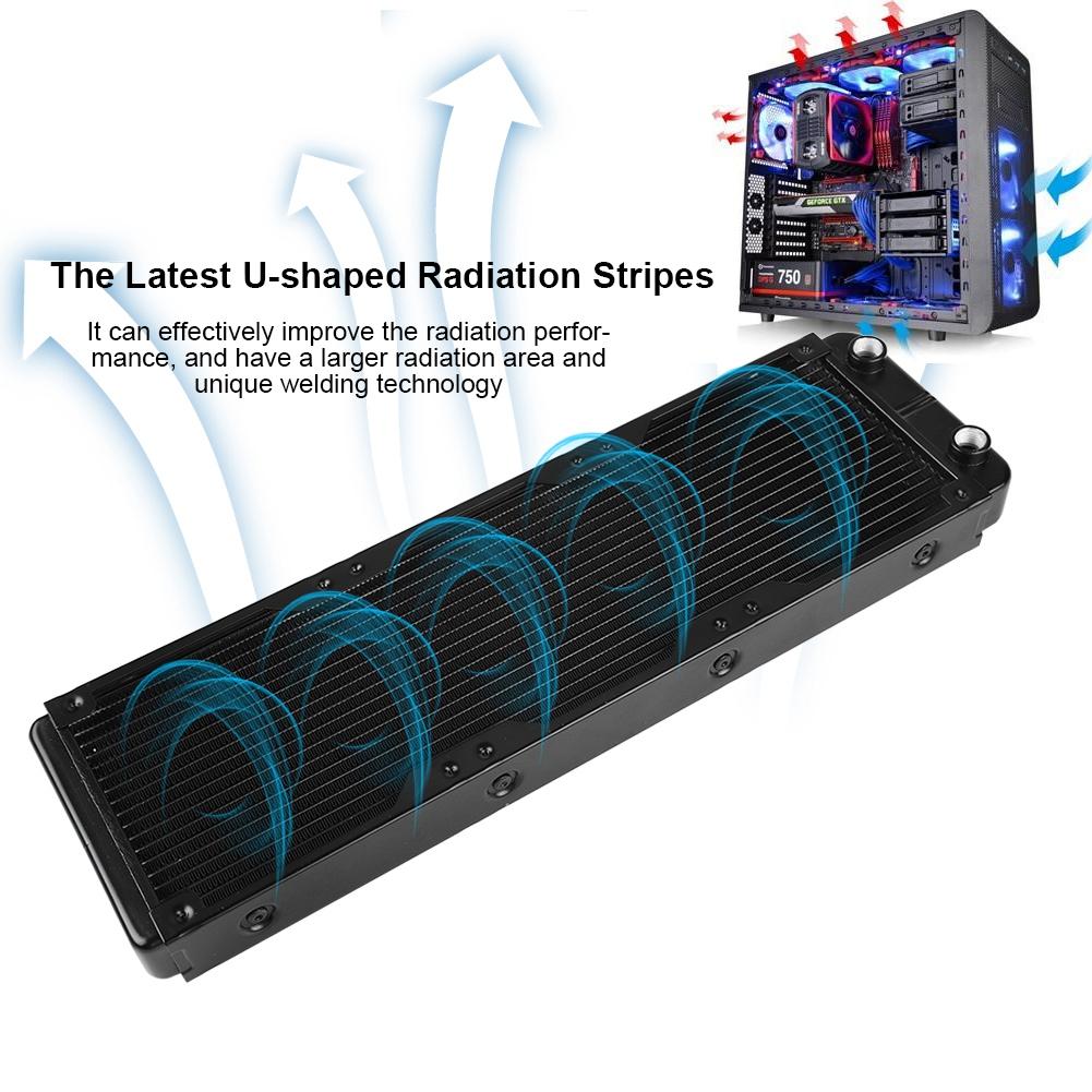 120 мм Цельсия 360 мм 18 Трубок Резьбовой Водяной Охладитель для ПК Компьютера Водяное Охлаждение (120мм)