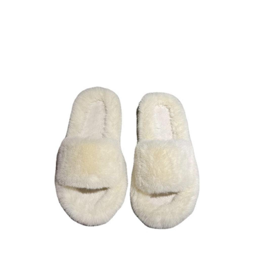 Women's Indoor Slippers 2024 Autumn and Winter New Plush Home Lazy Slippers Anti Slip Durable Fashion Warm Sandals Slippers