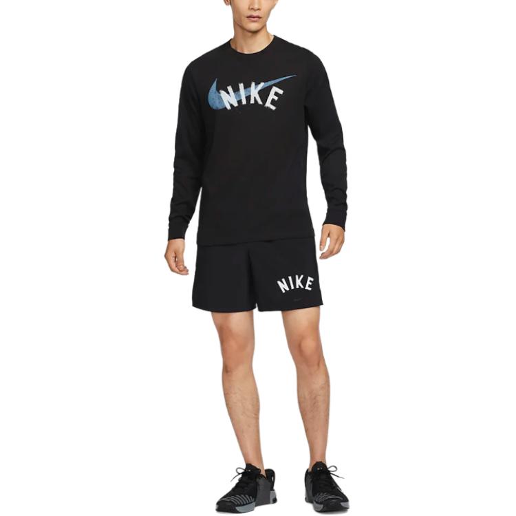 Nike Men's Dri-FIT Long-Sleeve Fitness T-Shirt HF6133-010