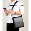 Men's Soft Leather One-shoulder Casual Messenger Bag Business Briefcase Diagonal Vertical Messenger Bag