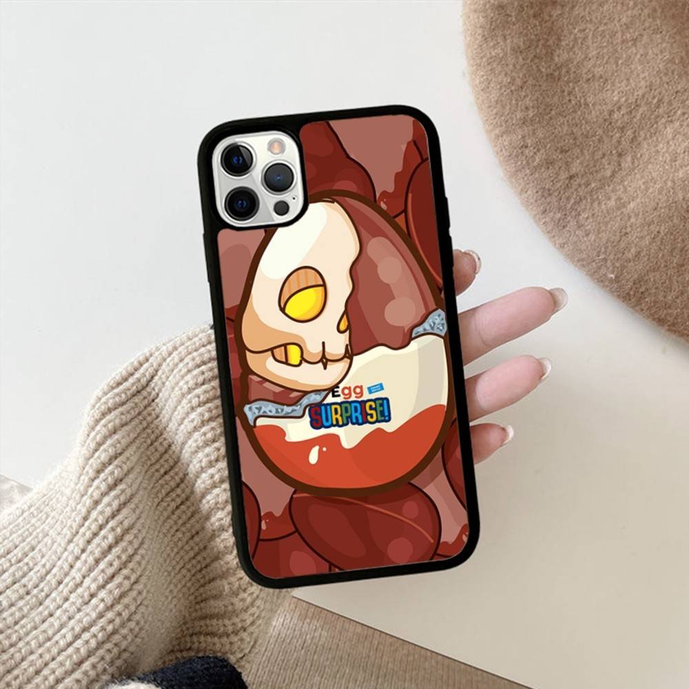 Чехол-бампер Trolly Egg KINDER JOY с сюрпризом для iPhone 17 Air 16 14 15 Pro Plus 13 12 11 Pro Max, задняя крышка из PC+TPU