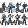 «Модель подвижной военной минифигурки Xiangjun Joint — собранный игрушечный солдатик с оружием»