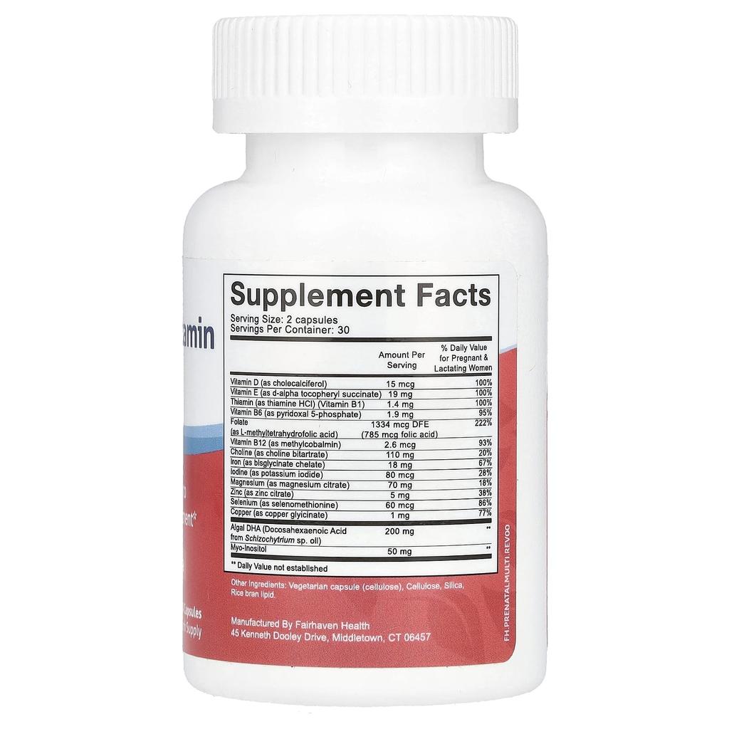 Pregnancy Multivitamin Essentials, Natural Mint, 60 Capsules