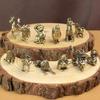 Complete Brass Chinese Zodiac Ornament Set: Rat, Ox, Tiger, Rabbit, Dragon, Snake, Horse, Sheep, Monkey, Rooster, Dog, Pig.