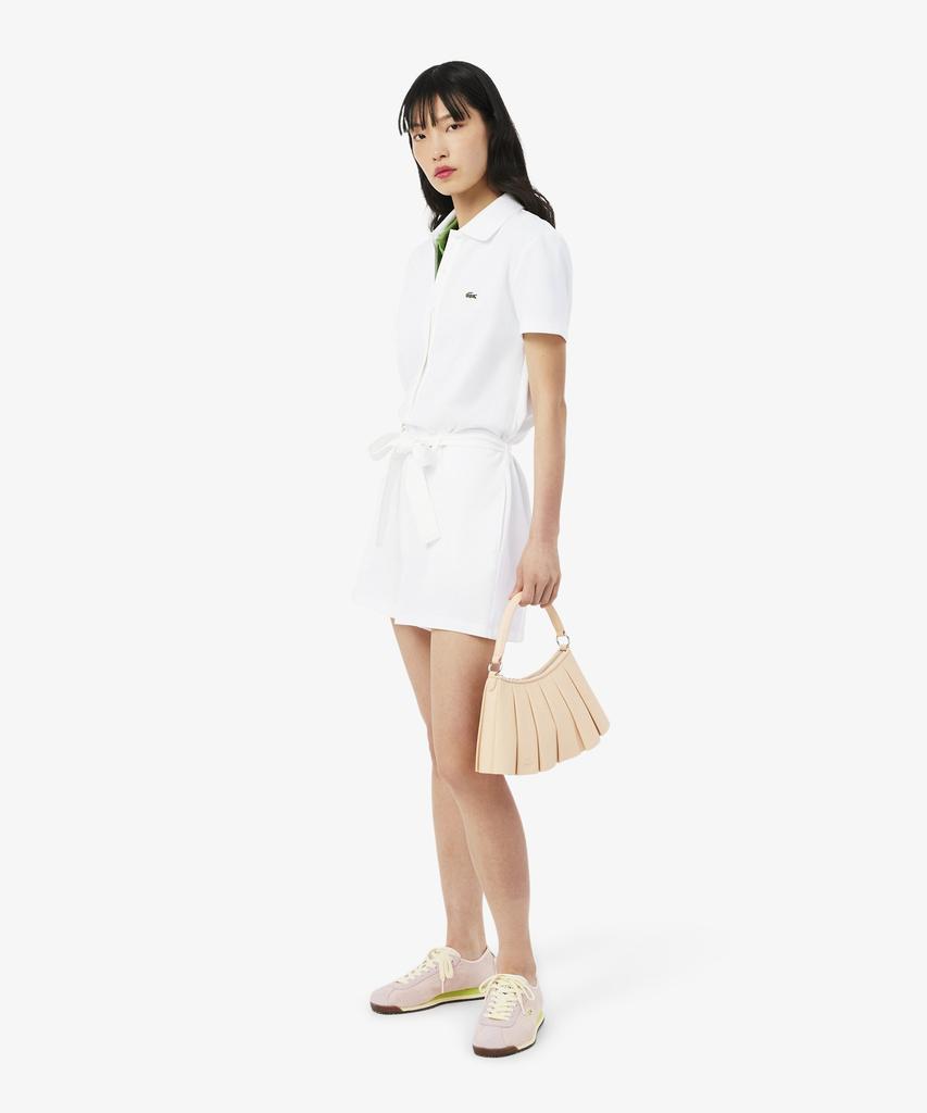 LACOSTE Женский мини-комбинезон с коротким рукавом из пике Ef1823-56G 001