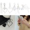 Heart Bag Charm Keychain Fashion Accessory Bag Pendant Backpack Pendant Key Adornment Suitable for Various Occasion