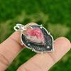 Thulite Pendant 925 Sterling Silver Pendant Gemstone Jewelry Handmade Pendant Gifts For Mother Unique Pendant