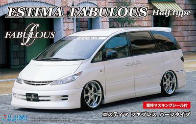 Fujimi Model 1/24 Серия Inch-Up №. 71 Тойота Эстима Фаблесс Полутип Пластиковая Модель ID71