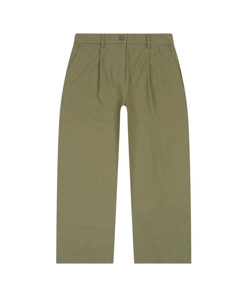 OUTDOOR PRODUCTS W Straight Tuck Pants (Khaki)