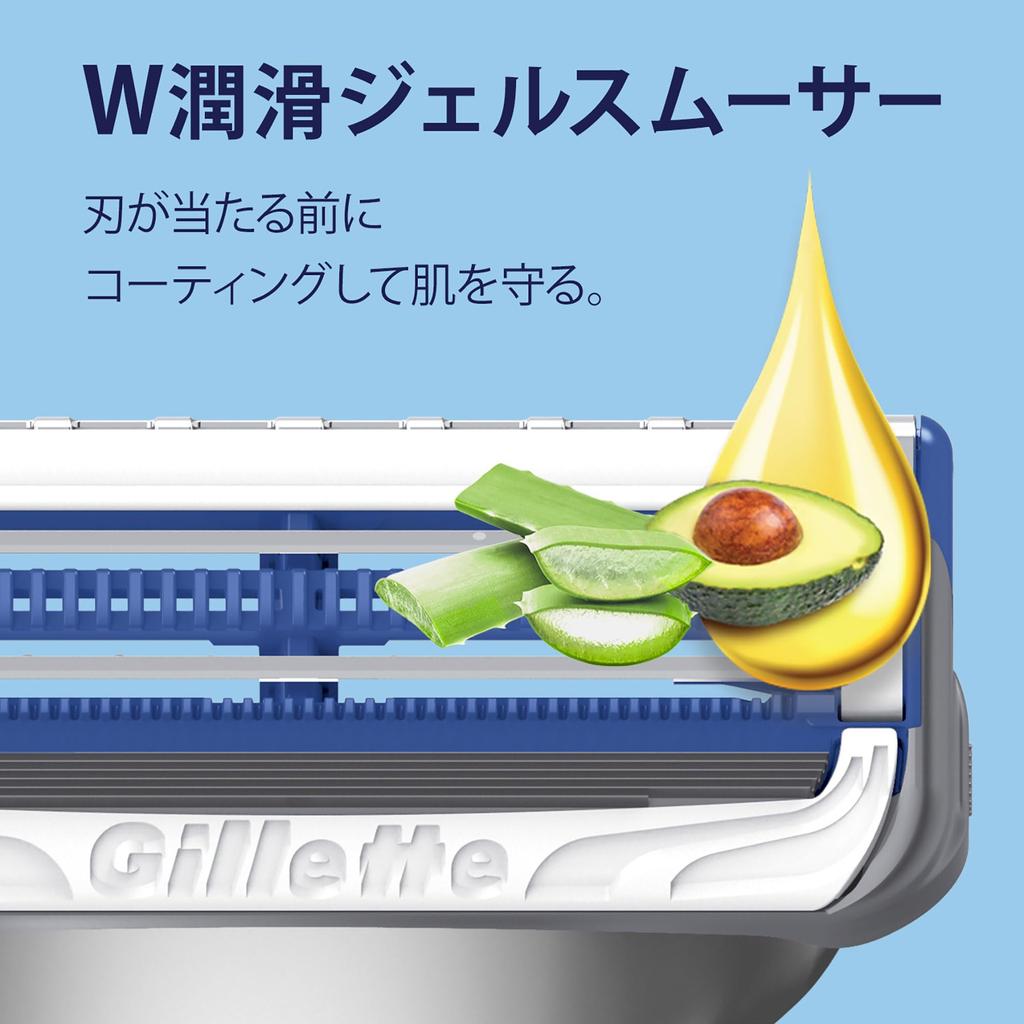 Gillette Razor Razor Close Shave Main Unit Replacement Blades 16 Pieces Skin Guard