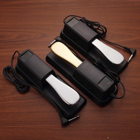 Электрическое пианино сустейн-педаль Нескользящий разъем 6,5 мм, универсальное электрическое цифровое пианино, металлическая педаль, аксессуары для музыкальных инструментов