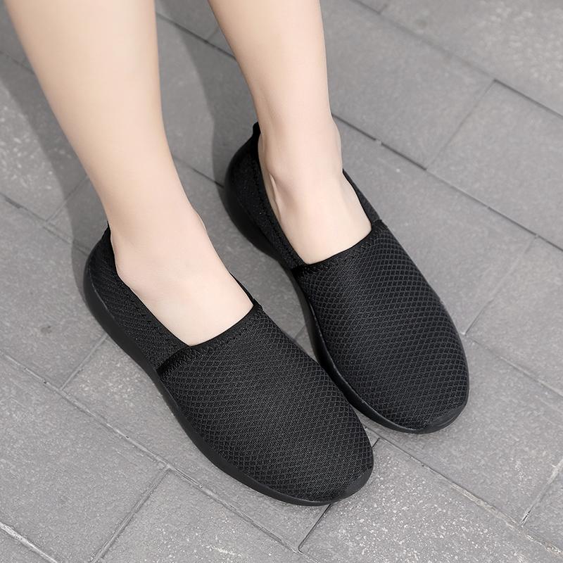 Дышащие женские кроссовки для бега, легкие противоскользящие женские спортивные туфли, мягкие мокасины для отдыха на природе, женские кроссовки, модные теннисные туфли