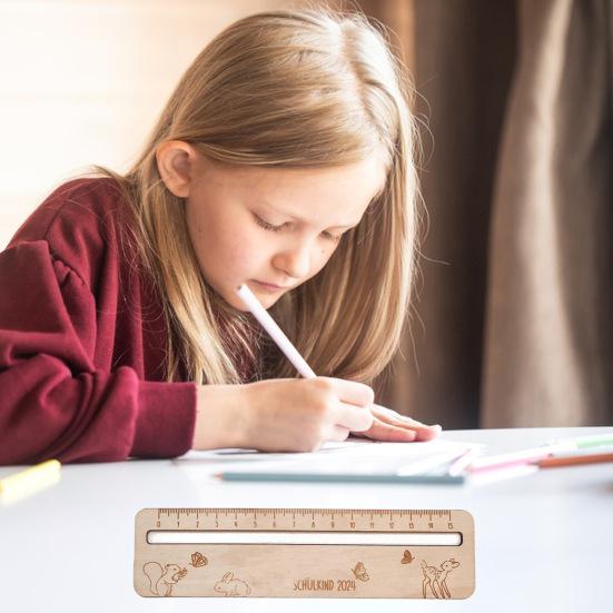 Деревянная детская линейка, прочная, точная, сантиметровая, миллиметровая, маленькая, легкая, портативная, для школьных классов, для учеников, для самостоятельного изготовления поделок, измерения