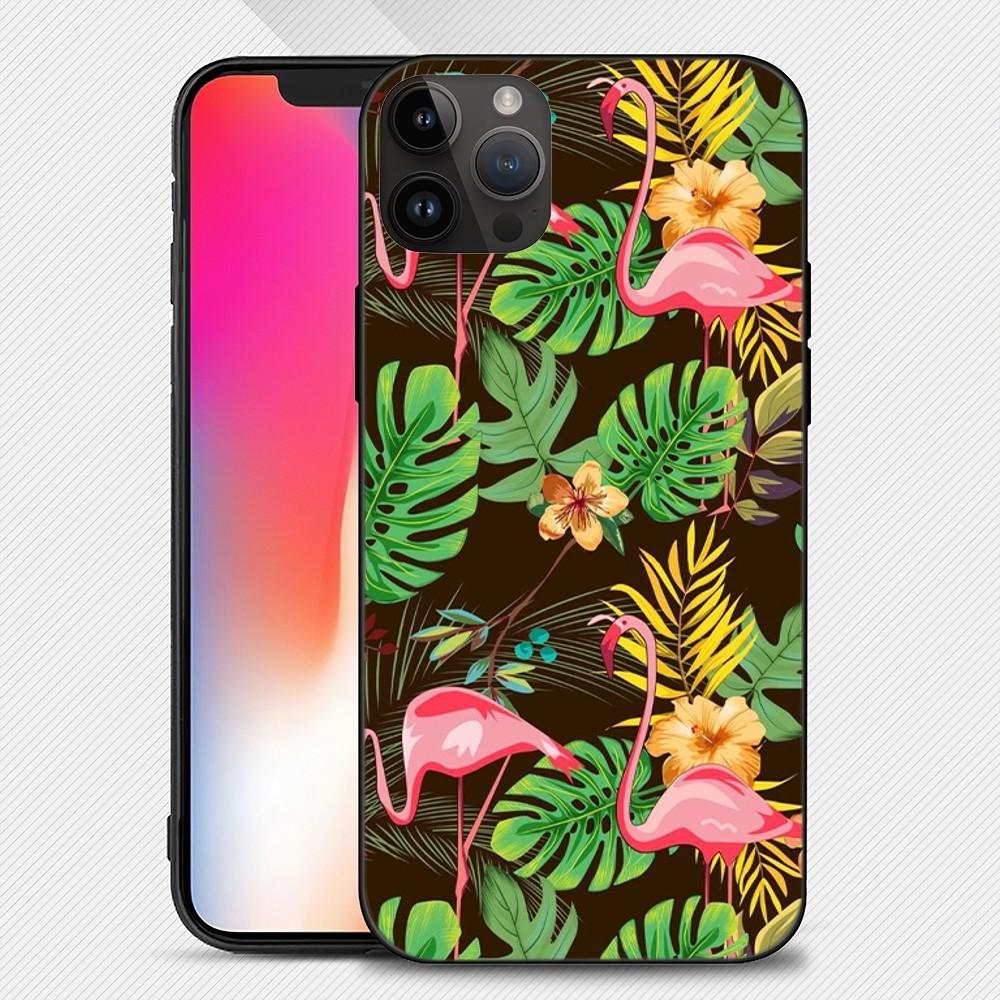 Animal Flamingo Cute Phone Case Iphone15 14 13 12 11 Pro Max Mini X 7 8 Soft Case
