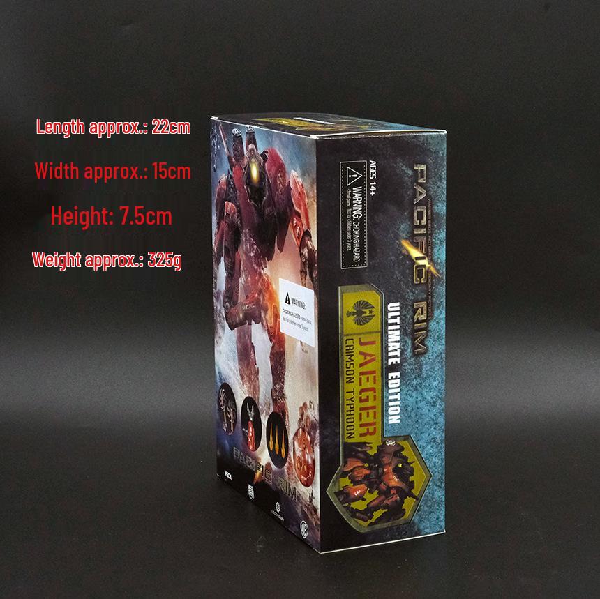 Тихоокеанский рубеж 2 Багровый тайфун Светящийся мех Набор экшн-фигурок в стиле научной фантастики с двойными клинками