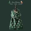 Festive Atmosphere Christmas Knitted Scarf Women's Autumn and Winter Warm Versatile Student Couple Wool Scarf Men