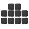 10 шт. Футбольные маркеры PP 23 см Квадратные Плоские Футбольные Напольные Точки для Тренировки Скорости на Открытом Воздухе Черные