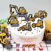 Engineering Vehicle-themed Birthday Party Decoration for Children's Dump Truck, Forklift, Crane, Cement Truck Party Decoration