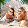 Beach Pop-Up Tent Bag Rope Stakes Sun Shelter with Carry Easy Setup 45691 Person