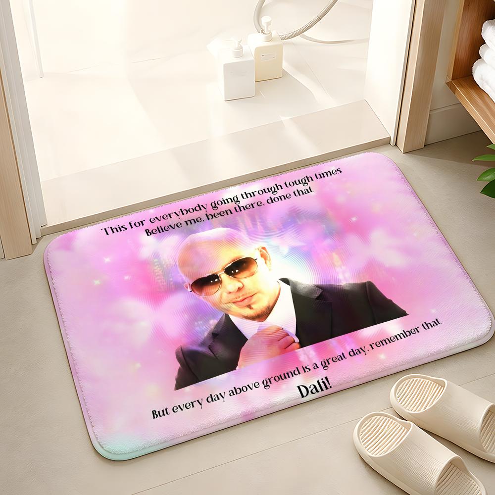 Mr 305 Pitbull Worldwide Floor Mat Floor Mat Soft Flannel Non-Slip Door Rug for Living Room