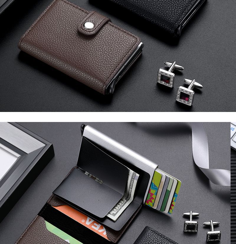 2025 мужской кожаный тонкий зажим для денег с передним карманом, тонкий новый держатель для кредитных карт, визитницы, Cardpackage