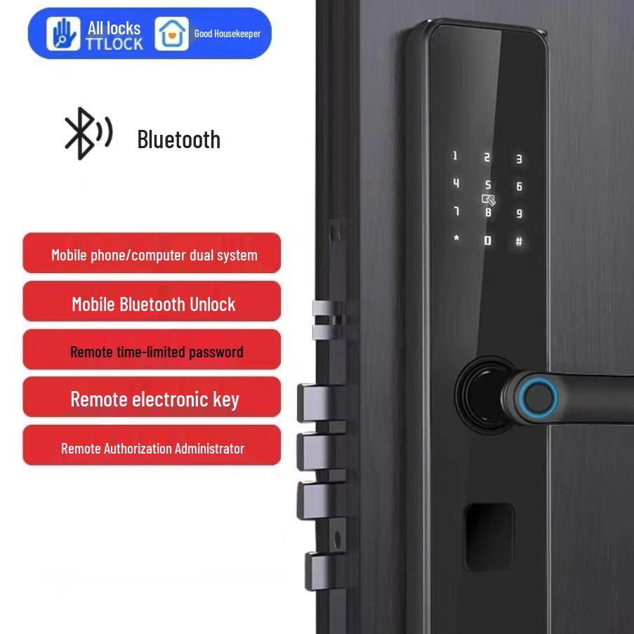 Семицветный Радужный Умный Замок: Замок с Bluetooth, отпечатком пальца и паролем для гостевых домов и арендного жилья