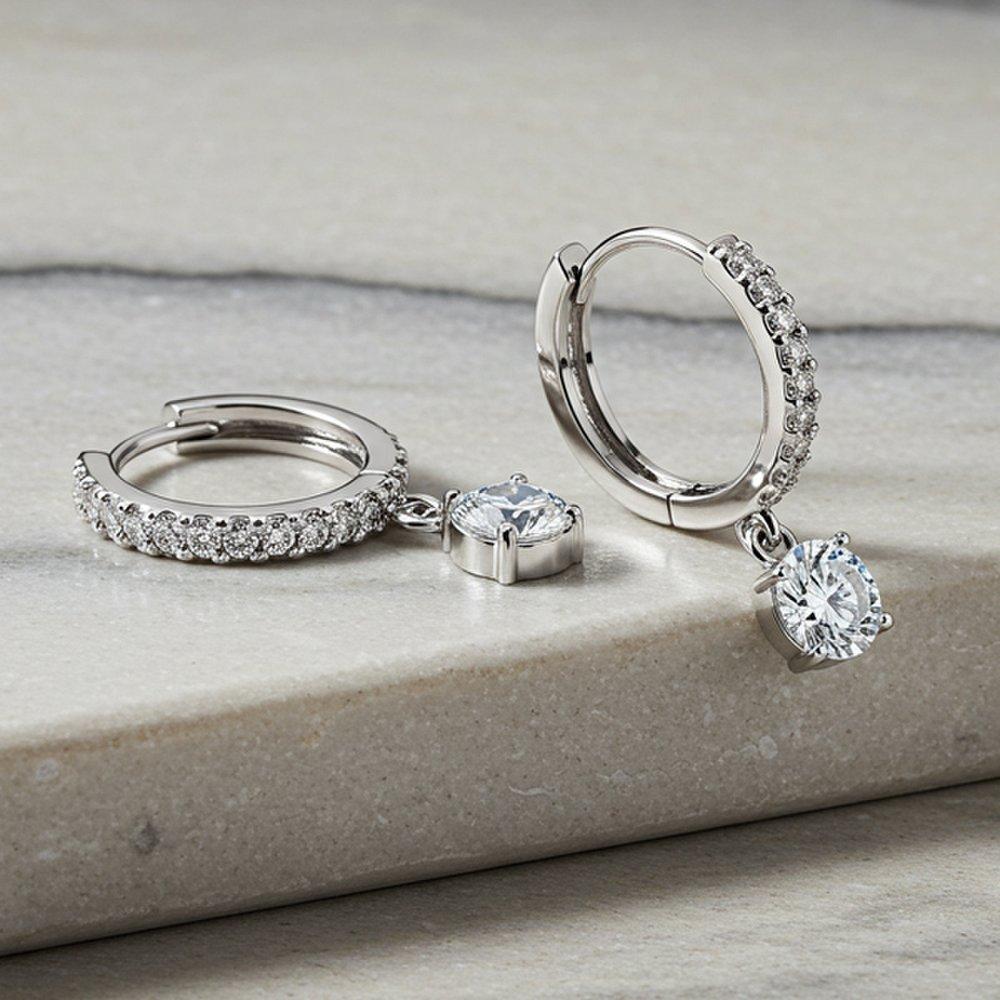 Maison De She Moissanite Earrings Wrap Diamond Twinkle 5-Part