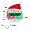 Мини рождественская подарочная коробка Бусины Рождественская серия Цветной набор для изготовления браслетов своими руками с отверстием Декоративные рождественские подвески Шармы Девочка