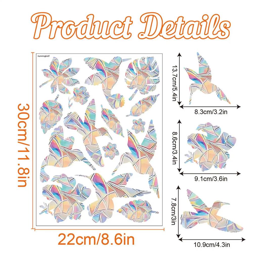 Christmas Rainbow Prism Static Cling Glass Stickers PVC Halloween Window Stickers Sun Catcher Decorative Films