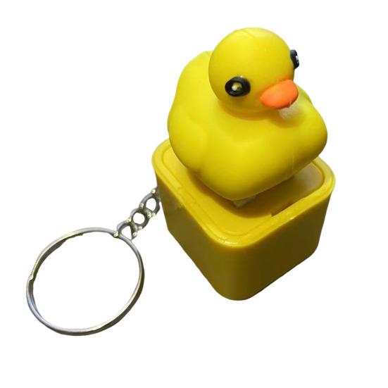 Брелок-пуговица в виде ящерицы, фиджет-игрушка со звуком, светодиодной подсветкой, для снятия стресса и тревоги, лягушачья клавиатура