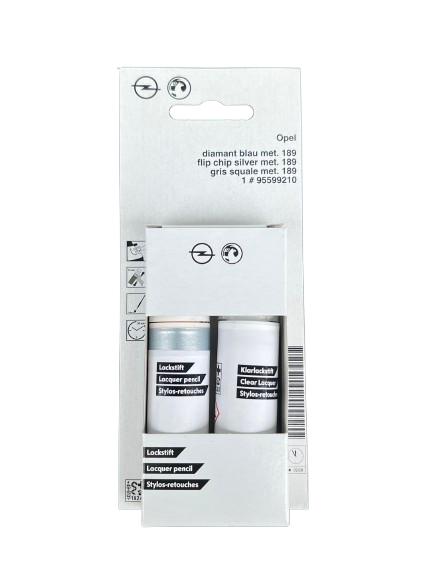 Original OPEL 189 (Z189) Touch-up Paint: Car Paint + Clearcoat 2x12ml
